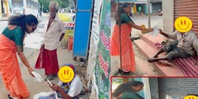 நாகர்கோவிலில் முதியோருக்கு ஆடைகள் வழங்கல்