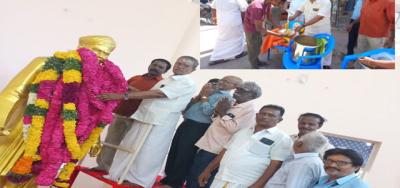 நெல்லை வ உ சி பிறந்த தினத்தை ஒட்டி  அன்னதானம்