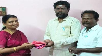 அமைச்சர் கீதாஜீவனை சந்தித்த தூத்துக்குடி செய்தியாளர்கள்