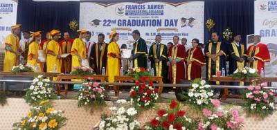 நெல்லை எப்.எக்ஸ். பொறியியல் &nbsp;கல்லூரியில் 22வது பட்டமளிப்பு விழா!