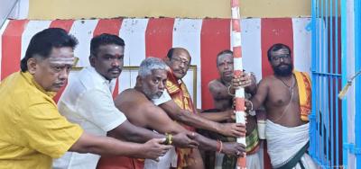 வேணுவன குமாரர் திருக்கோவில் கும்பாபிஷேக பந்தல்கால் நாட்டு விழா