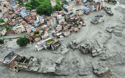 நேபாள வெள்ளம்: பலி எண்ணிக்கை: 600 ஐ நெருங்கியது-