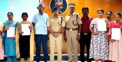 காவல்துறையினர் வாரிசுகளுக்கு பணி ஆணை வழங்கல்!