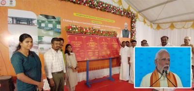 பரமக்குடி- மறுசீரமைப்பக்கப்பட்ட இரயில் நிலையத்தை பிரதமர் மோடி திறந்து வைப்பு