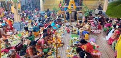 தூத்துக்குடி : பத்திரகாளியம்மன் கோவிலில் 401 திருவிளக்கு பூஜை