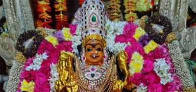 சிறப்பு அலங்காரத்தில் அருள்பாலித்த  ஸ்ரீ துர்க்கை அம்மன்